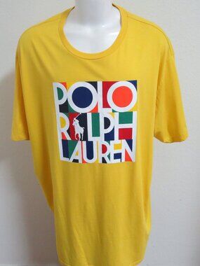 4XL-TALL Yellow Polo Ralph Lauren Men's Cotton #615T T-Shirt
